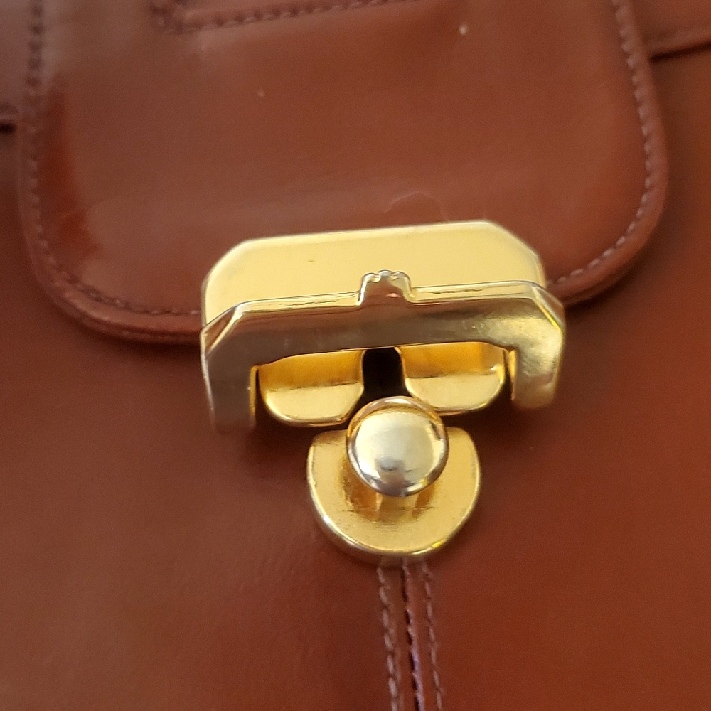 Lou Taylor Vintage 70s Shoulder Bag Italian Made With Mirror - Picture 3 of 16